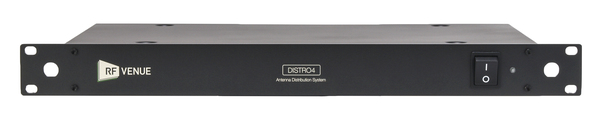 DISTRO4(RFV) ANTENNA DISTRIBUTION SYSTEM - DISTRIBUTES DIVERSITY RF & DC POWER ACROSS 4 RECEIVERS OF ANY BRAND